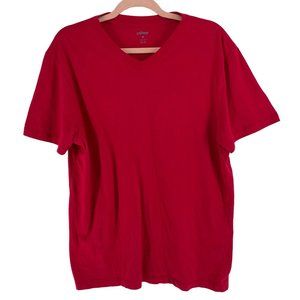 Vipro Men's Size Large Red V-Neck Wick-Dry Workout/Exercise T-Shirt